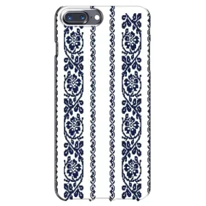 Силиконовый Чехол на iPhone 7 Plus с картинкой Вышиванки (Синяя вышиванка)