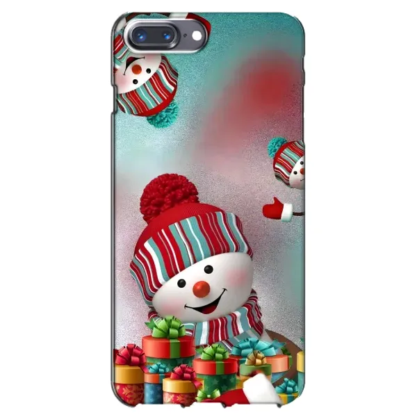 Чехол с рисунком «Снеговик в шапке» для iPhone 7 Plus