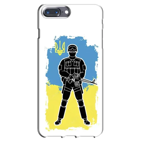 Чехол с рисунком «Солдат Украины» для iPhone 7 Plus Чехол с рисунком «Солдат Украины» для iPhone 7 Plus