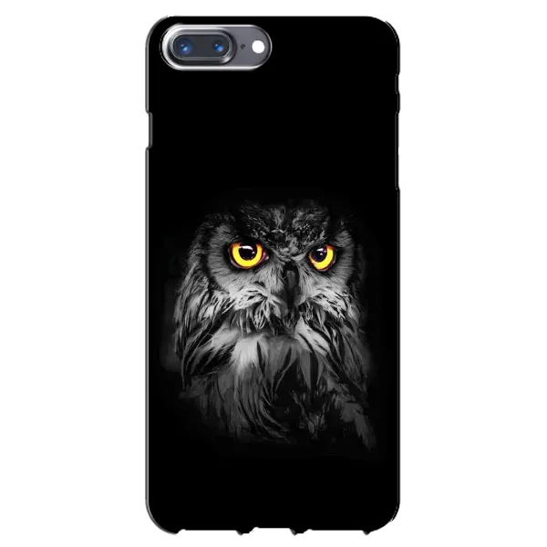 Чехол с рисунком «Сова на чёрном» для iPhone 7 Plus Чехол с рисунком «Сова на чёрном» для iPhone 7 Plus