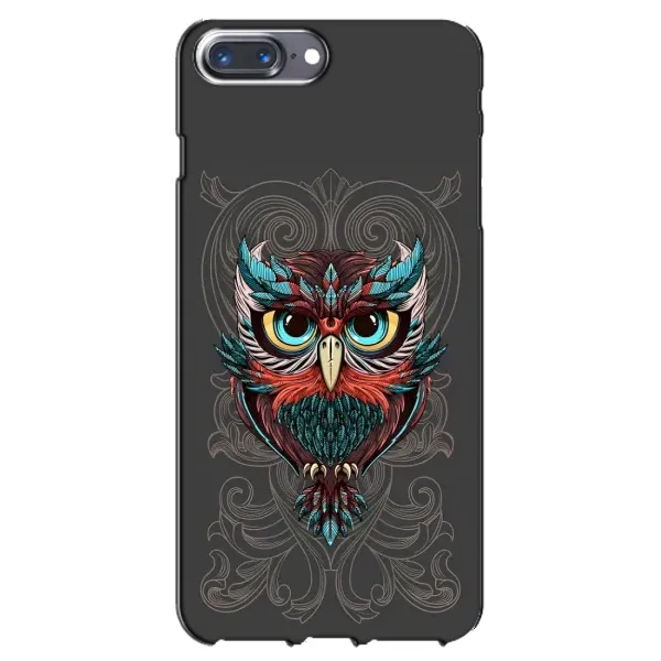 Чехол с рисунком «Сова на сером» для iPhone 7 Plus Чехол с рисунком «Сова на сером» для iPhone 7 Plus