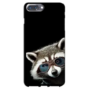 Силиконовый Чехол с Енотами на iPhone 7 Plus (Стильный Енот)