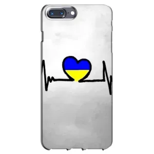 Силиконовый Чехол на iPhone 7 Plus (Я-Украина) (Украинская кардиограмма)