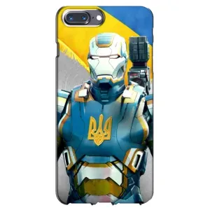 Силиконовый Чехол на iPhone 7 Plus (Я-Украина) (Украинский робокоп)