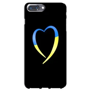 Силиконовый Чехол на iPhone 7 Plus (Я-Украина) (Украинское сердце)