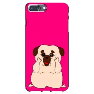 Чехол (ТПУ) Милые собачки для iPhone 7 Plus (Веселый Мопсик)
