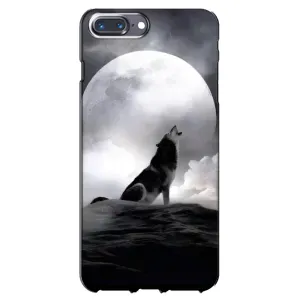 Чехол с Волком на iPhone 7 Plus (Волк и луна)
