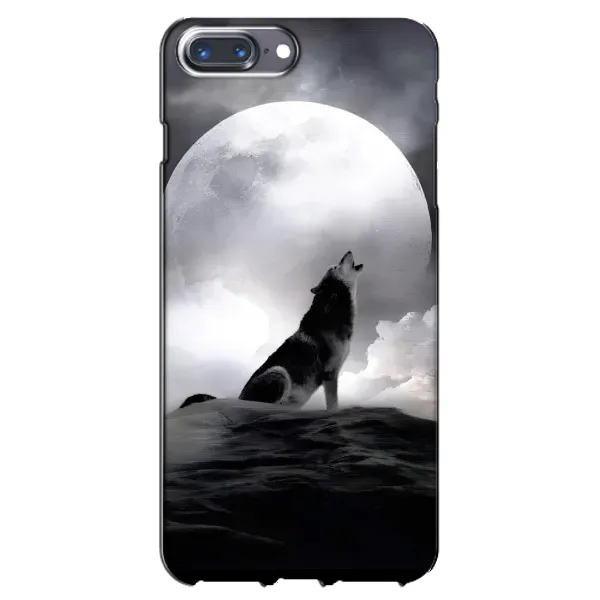 Чехол с рисунком «Волк и луна» для iPhone 7 Plus Чехол с рисунком «Волк и луна» для iPhone 7 Plus