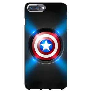 Чехол с Щитом Капитана Америки на iPhone 7 Plus (Яркий Щит Капитана)