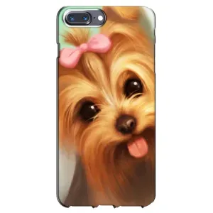 Чехол (ТПУ) Милые собачки для iPhone 7 Plus (Йоршенский терьер)