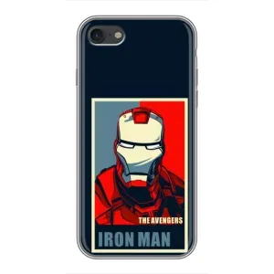 Чехол Супергерой Железный человек на iPhone 7 (Art Iron man)