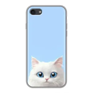 Чехол на тематику: Коты для iPhone 7 (Белый кот)