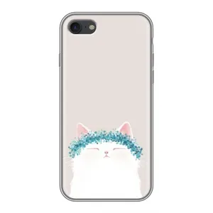 Чехол на тематику: Коты для iPhone 7 (Белый котик)