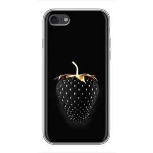 Чехол с изображением вкусной еды для iPhone 7 (Чёрная клубника)
