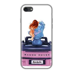 Силиконовый Чехол на iPhone 7 с картинкой Стильных Девушек (Девушка на машине)