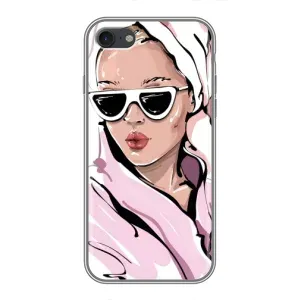 Чехол с картинкой Модные Девчонки iPhone 7 (Девушка в халате)