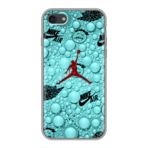Силиконовый Чехол Nike Air Jordan на Айфон 7 (Джордан Найк)