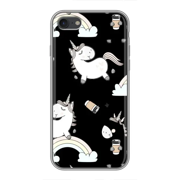 Чехол с рисунком «Единорог с кофе» для iPhone 7 Чехол с рисунком «Единорог с кофе» для iPhone 7