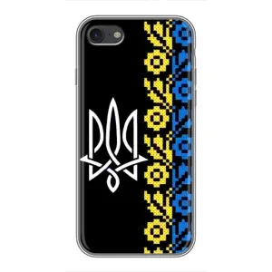 Силиконовый Чехол на iPhone 7 (Герб и вышыванка)