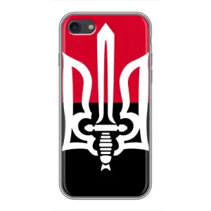 Чехлы УПА (Красно-Чёрный) на iPhone 7 (Герб Украины)