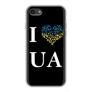 Силиконовый Чехол на iPhone 7 (Я-Украина) (I Love UA)