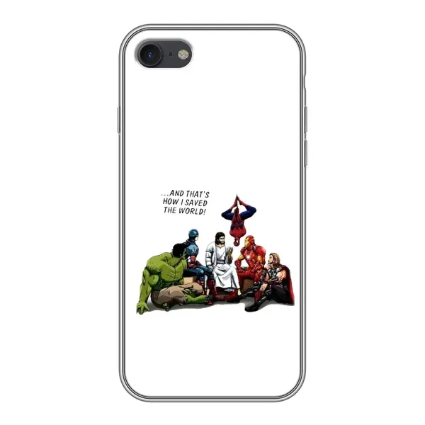 Чехол с рисунком «Иисус супергерой» для iPhone 7