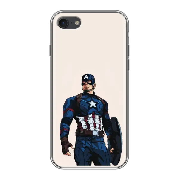 Чехол с рисунком «Капитан Америка» для iPhone 7