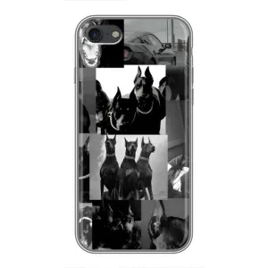Чехол ДОБЕРМАН для iPhone 7 (Коллаж Доберман)
