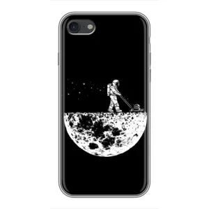 Силиконовый Чехол с принтом "Космонавты" на iPhone 7 (Космонавт)