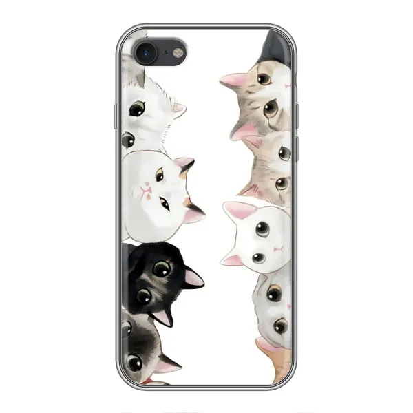 Чехол с рисунком «Коты» для iPhone 7