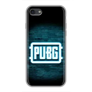Чехол (TPU) с картинкой "Лого Пабг" на Айфон 7 (Лого PUBG)