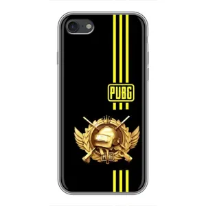 Чехол (TPU) с картинкой "Лого Пабг" на Айфон 7 (Лого PUPG)