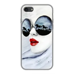 Чехол с картинкой Модные Девчонки iPhone 7 (Любительница коней)