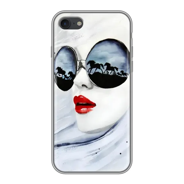 Чехол с рисунком «Любительница коней» для iPhone 7