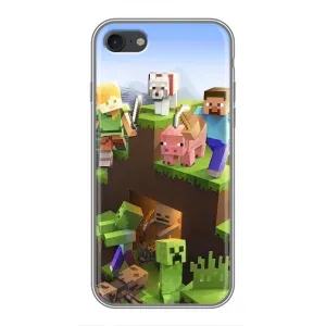 Чехлы для iPhone 7 (Персонажи Майн Крафт) (Майн-крафт)