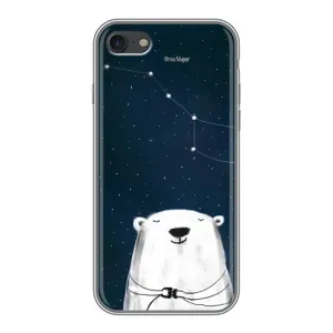 Силиконовый бампер с картинкой животных для iPhone 7 (Медведица)