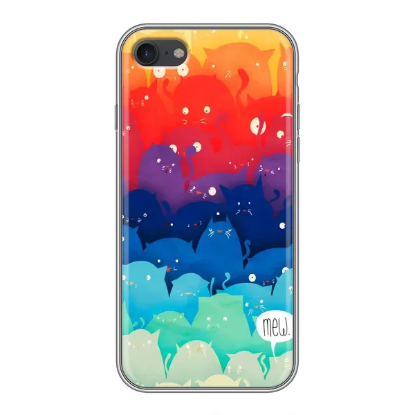 Чехол с рисунком «Mew» для iPhone 7