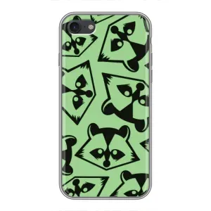 Силиконовый Чехол с Енотами на iPhone 7 (Мордочки Енота)