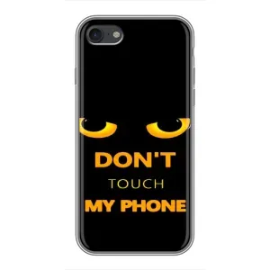 Чехол с Прикольным принтом на iPhone 7 (Не трогай мой телефон)