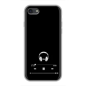 Чохол з картинками на чорному фоні для iPhone 7 (Плеєр)