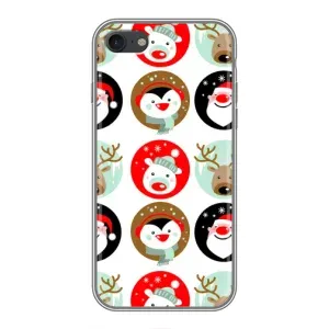 Силиконовый бампер на рождество для iPhone 7 (Рождественский принт)