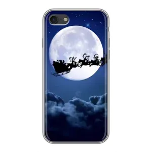 Чехол Санта Клаус для iPhone 7 (Санта - луна)
