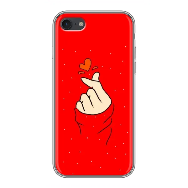 Чехол с рисунком «Сердце на красном» для iPhone 7 Чехол с рисунком «Сердце на красном» для iPhone 7