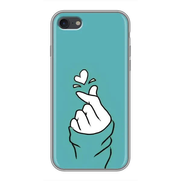Чехол с рисунком «Сердечко на бирюзовом» для iPhone 7 Чехол с рисунком «Сердечко на бирюзовом» для iPhone 7