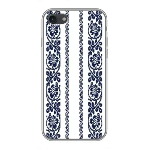 Силиконовый Чехол на iPhone 7 с картинкой Вышиванки (Синяя вышиванка)
