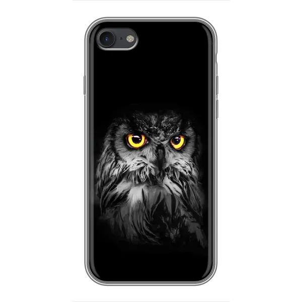 Чехол с рисунком «Сова на чёрном» для iPhone 7 Чехол с рисунком «Сова на чёрном» для iPhone 7