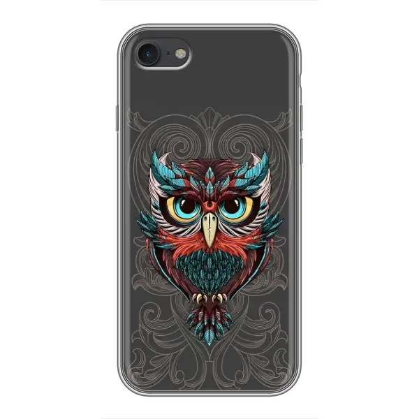 Чехол с рисунком «Сова на сером» для iPhone 7 Чехол с рисунком «Сова на сером» для iPhone 7