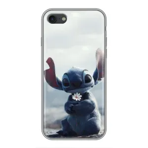 Чехол с рисунком «Стич с цветочком» для iPhone 7