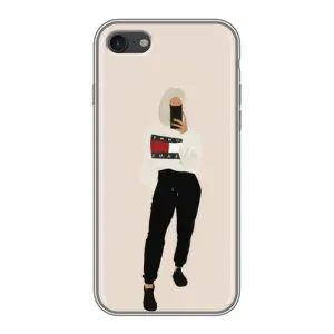 Силиконовый Чехол на iPhone 7 с картинкой Стильных Девушек (Стильная)