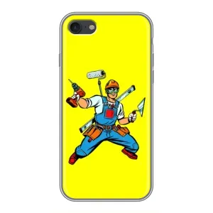 Силиконовый бампер (Работники) на iPhone 7 (Строитель)